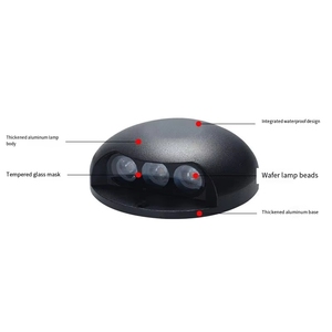 Lumière de chemin extérieure mini <span class=keywords><strong>spot</strong></span> en aluminium moulé sous pression, authentique, ronde, blanc chaud, IP65, avec <span class=keywords><strong>LED</strong></span> intégrées pour aménagement paysager - Product Image 5