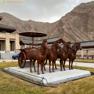 На открытом воздухе Литая Бронзовая скульптура лошади, статуя колесницы Аполло и бронзовая скульптура лошади - Product Image 1