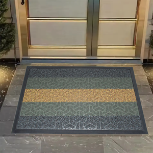 Venta al por mayor de felpudos de bienvenida de medio círculo felpudo Tapis De <span class=keywords><strong>Sol</strong></span> de entrada al aire libre felpudos de goma negra - Product Image 3