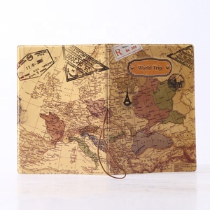 Ví Du Lịch Cá Nhân Quà Tặng Bao Da Đựng Thẻ PU Bao Da Bản Đồ Thế Giới Mỏng Mỏng Chủ Hộ Chiếu - Product Image 2