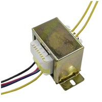 Transformateur d'isolement de puissance en cuivre pur pour amplificateur audio, entrée 120V 220V 230V, sortie 12V 12V-0-12V 24V 24V-0-24V 17V-0-17V