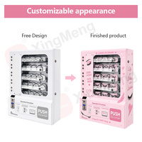 Distributeur automatique mural compact de snacks et de boissons, fonctionnant aux pièces et aux billets, machine de vente au détail en libre-service