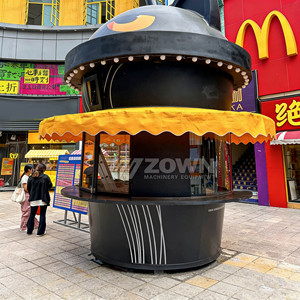 Urban Street Electric Food Truck Mobile for Fiberglass Construction for Coffee Snack Beverage <b>Vending</b> Rust Resistant - Product Image 2