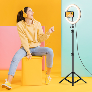 Anneau lumineux de photographie 14 pouces selfie <span class=keywords><strong>tiktok</strong></span> lumière de remplissage vidéo 18 pouces 21 pouces anneau lumineux led avec support audio lumières rondes - Product Image 6
