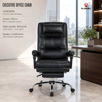 Chaise de bureau en similicuir de haute qualité, directement de l'usine, pour bureau de PDG, chaise de direction ergonomique avec repose-pieds