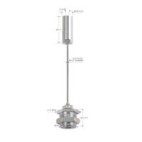 Kit de suspension d'éclairage à LED avec pinces à câble haut de gamme