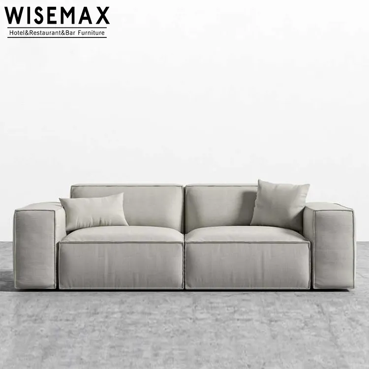 Canapé-lit en coton et lin, meuble de maison moderne, style nordique, pour salon