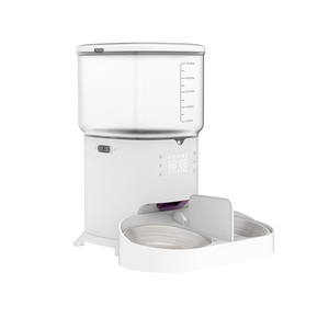 Pengumpan Makanan Hewan Peliharaan Otomatis Pintar dengan Tombol, Dua Mangkuk Makanan 6L, Dispenser Makanan Anjing Terjadwal dan Terbagi, Dapat Diisi Ulang, Portabel, Tanpa Internet - Product Image 5