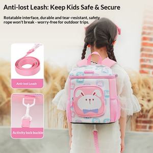 Sac à dos de maternelle pour filles de 1 à 6 ans, ultra-léger, en néoprène, grande capacité, sac seau, princesse, <span class=keywords><strong>lapin</strong></span> mignon - Product Image 5