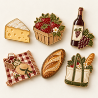 Broches personnalisées en émail pour pique-niques, festivals culinaires, événements en plein air, boutiques de cadeaux et collectionneurs