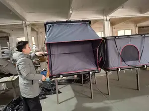 3-4 व्यक्ति 4x4 कैम्पिंग एल्यूमिनियम त्रिकोण हार्ड खोल छत के ऊपर तम्बू कार छत तम्बू
