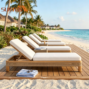 <span class=keywords><strong>Lit</strong></span> de piscine de jour, chaise longue de soleil, meubles de jardin en teck, ensemble de chaises de piscine, chaise de plage, <span class=keywords><strong>lit</strong></span> de piscine extérieur - Product Image 1