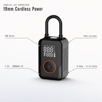 Compresseur d'air portable sans fil 70W pour pneus de voiture, moto, vélo et ballons, pompe à air numérique 2000mAh