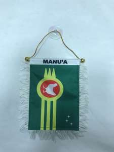 Высококачественный недорогой флаг-гирлянда из сатина с индивидуальным дизайном, 10x15 см, устойчивый к сминанию, с присоской для зеркала заднего вида автомобиля и домашнего декора - Product Image 6