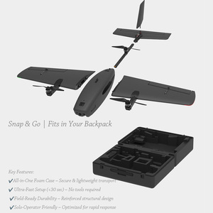 T-2 người mới bắt đầu FPV drone vtol PNP cánh cố định Y3 cấu hình 3km Phạm vi truyền hình ảnh vật liệu nhựa cho tất cả các kỹ năng - Product Image 5