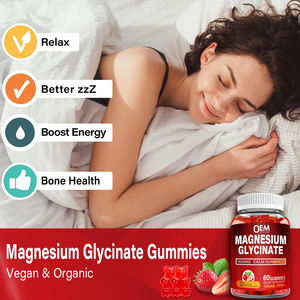<span class=keywords><strong>Glycinate</strong></span> de Magnésium Bio Vegan 500mg Suppléments de Citrate de Magnésium Gommes Naturelles Calmes de Magnésium - Product Image 3