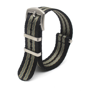 Bracelets de montre une pièce de haute qualité, 1,4 MM, 20MM, 22MM, en tissu Nylon, <span class=keywords><strong>James</strong></span> <span class=keywords><strong>bond</strong></span>, ceinture de sécurité - Product Image 3