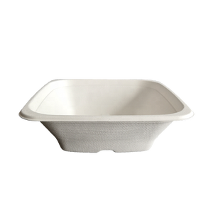 Compostables Bio Pâte à Papier Canne À Sucre carré bol en papier - Product Image 5