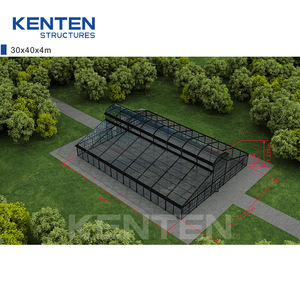 KENTEN, structure de serre de mariage en verre, bâtiment de réception de mariage <span class=keywords><strong>mobile</strong></span> en aluminium noir de luxe, pour la décoration d'événements - Product Image 2