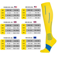 Vente en gros d'équipages d'hiver Chaussettes de sport tricotées de compression pour adultes avec détail de manchette pour hommes et femmes Style tube