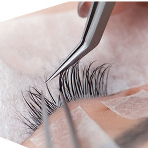 Gros personnalisé en acier inoxydable point courbe outils de beauté sourcil cils pince à épiler marque privée cils pince à épiler applicateur - Product Image 1