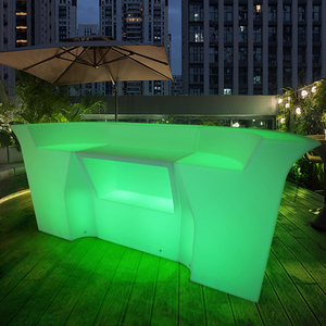 Bancone da <span class=keywords><strong>Bar</strong></span> Angolare Luminoso a LED per Ristorante, Design Personalizzato per Interni di Caffetterie e Uso Domestico - Product Image 3
