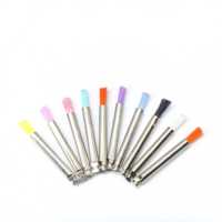 Micro-brosses jetables Ouwen à poils non-shedding, options souples et dures, 100 pièces, pour usage dentaire et esthétique, type à clipser