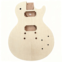 Electric Guitar Body DIY Customized Semi-finished Accessories with Strings for Musical Instruments