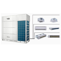 Système VRF Midea V8 de 20 à 48 CV, climatisation centrale pour usage commercial, refroidissement et chauffage simultanés