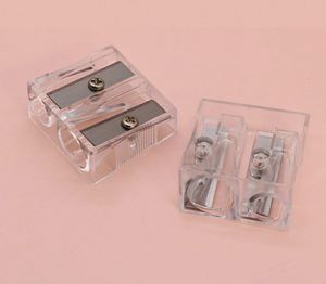 Sacapuntas Doble de Plástico Transparente a Precio Económico con Orificios Grandes y Pequeños para Estudiantes y Oficina - Product Image 2