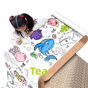 Rollo de Papel Gigante <span class=keywords><strong>para</strong></span> <span class=keywords><strong>Colorear</strong></span> <span class=keywords><strong>para</strong></span> Niños, Póster de <span class=keywords><strong>Animales</strong></span> <span class=keywords><strong>Marinos</strong></span> <span class=keywords><strong>para</strong></span> Pintar, Mapa <span class=keywords><strong>para</strong></span> <span class=keywords><strong>Colorear</strong></span> de Pared o Piso, Juguete de Regalo - Product Image 1