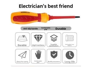 Jeu de <span class=keywords><strong>tournevis</strong></span> isolés de 13 pièces, comprenant des <span class=keywords><strong>tournevis</strong></span> cruciformes et plats, résistants aux hautes tensions, pour électriciens - Product Image 2