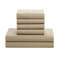 Ensemble de literie en microfibre douce 7 pièces, ensemble de couette matelassée carrée toutes saisons avec draps et taies d'oreiller OEM ODM