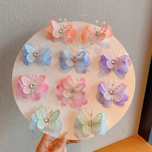 Dolce Clip da principessa farfalla per bambine accessorio per capelli in metallo che non fa male ai più piccoli - Product Image 3