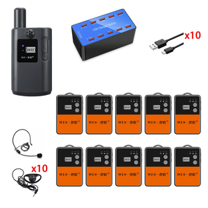 Sistema de Guía Turística para Viajes, 85-125 Horas de Funcionamiento, 2.4G, 999 Canales, 120m de Alcance, Dispositivos de Audio con <span class=keywords><strong>Voz</strong></span> Clara para Visitas, Reuniones y Viajes - Product Image 3