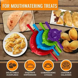 Lot de 4 moules professionnels pour raviolis, presse à pâte, moules à pâtisserie, façonneurs de pierogi, outils de cuisine pour biscuits - Product Image 4