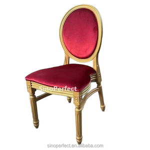 Modern Style Wedding <b>Chairs</b> Event PP Plastic Resin <b>Chair</b> Round Back Catering Louis <b>Chair</b> for Hotel Dining Banquet Party Use - Product Image 1