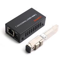 Modul OLT GPON Mini Portabel YUNVO Konektor SC 1 GPON 2* Port Uplink Peralatan Serat Optik untuk FTTH Garansi 1 Tahun
