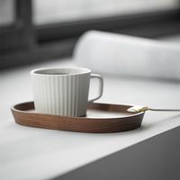 Plateau de service en bois massif fait main, compatible lave-vaisselle, style moderne, pour la maison et la cuisine, matériau durable