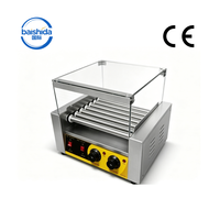 Grille chauffante électrique en acier inoxydable CE 1050W 220V à 240V, automatique, pour usage commercial et domestique, pour hot-dogs
