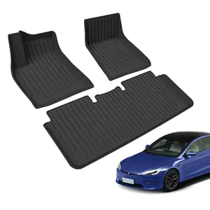 Tapetes texturizados originais para carros, tapetes para Tesla Modelo S 2024, novo design para todos os climas, tapetes para carros, novo design, 2024