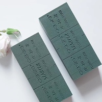 Blocs d'éponge humide Oasis en mousse florale verte en plastique pour la décoration de fleurs fraîches et de plantes artificielles - Vente en gros