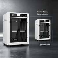 Imprimantes 3D de qualité industrielle série AX-H800, volume d'impression 800x800x800mm, compatibles avec les matériaux PLA, connectivité WiFi et USB, impression rapide