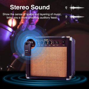 Lekato <b>Wireless</b> Guitar Transmitter <b>Receiver</b> 2.4GHz Rechargeable 6 Channel for Electric Guitar Bass - Product Image 3
