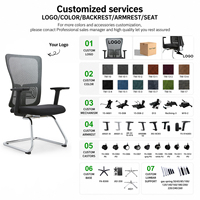 Chaise de conférence empilable en gros avec siège rembourré et cadre chromé, chaises de réunion pour bureau et formation, personnalisables OEM