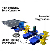 Aérateur à roue à aubes solaire Shuijingling 2HP AC220V DC96V, adapté aux étangs d'élevage de poissons et de crevettes