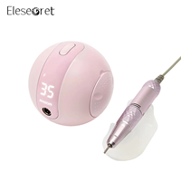 Offre Spéciale : Lime à Ongles Électrique Professionnelle avec Embouts Personnalisables Gratuits, Sans Chaleur, Pièce à Main 35000 tr/min, Rose, Portable, en Plastique