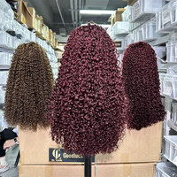 Perruques bouclées Pixie en dentelle HD 5x5 13x6, qualité 15A, super double drawn, en cheveux humains brésiliens vierges bruts, vente en gros