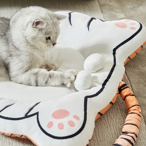 UFBemo-cama de perro reciclada en forma de Tigre, con cubierta lavable y almohada extraíble para mascotas, para perros medianos y extragrandes - Product Image 3