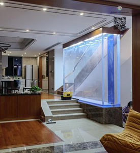 Armoire et support d'aquarium personnalisables avec tuyau de nénuphar, filtre éponge et aquarium pour réservoirs d'eau douce/marine - Product Image 3